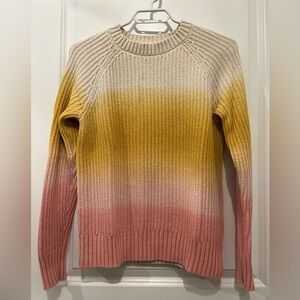 Aerie | 100% Cotton Crew Neck Gradient Sweater, S
